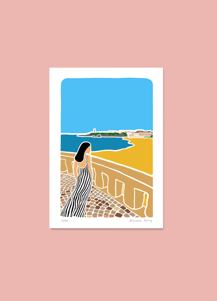 Biarritz vue de la grande plage