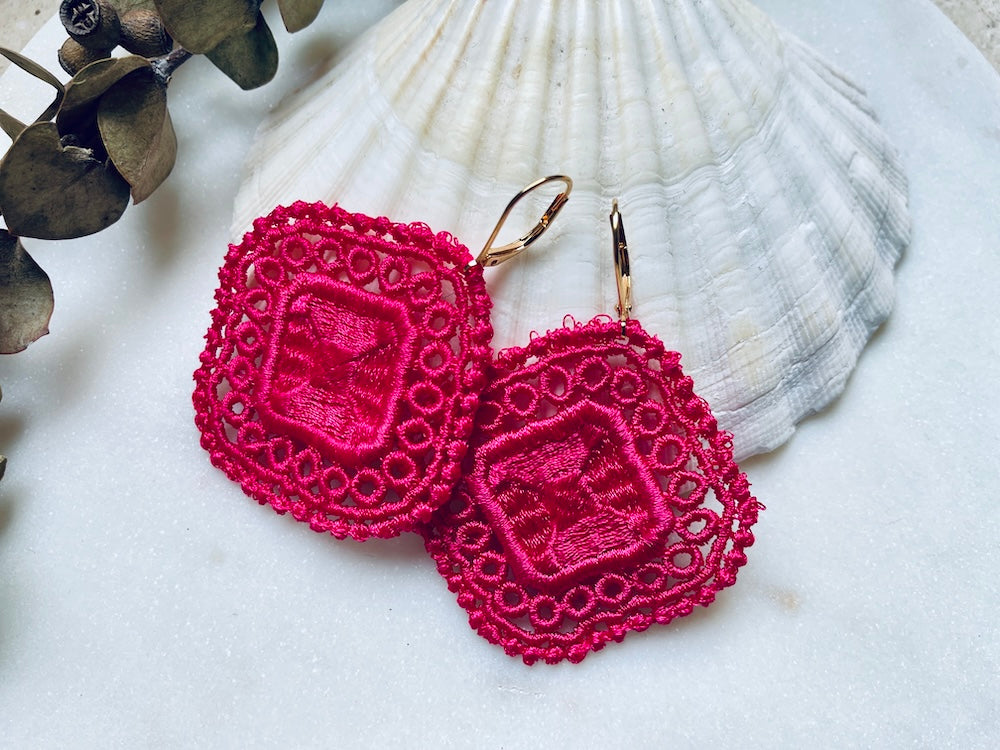 Boucles d'oreilles - carré
