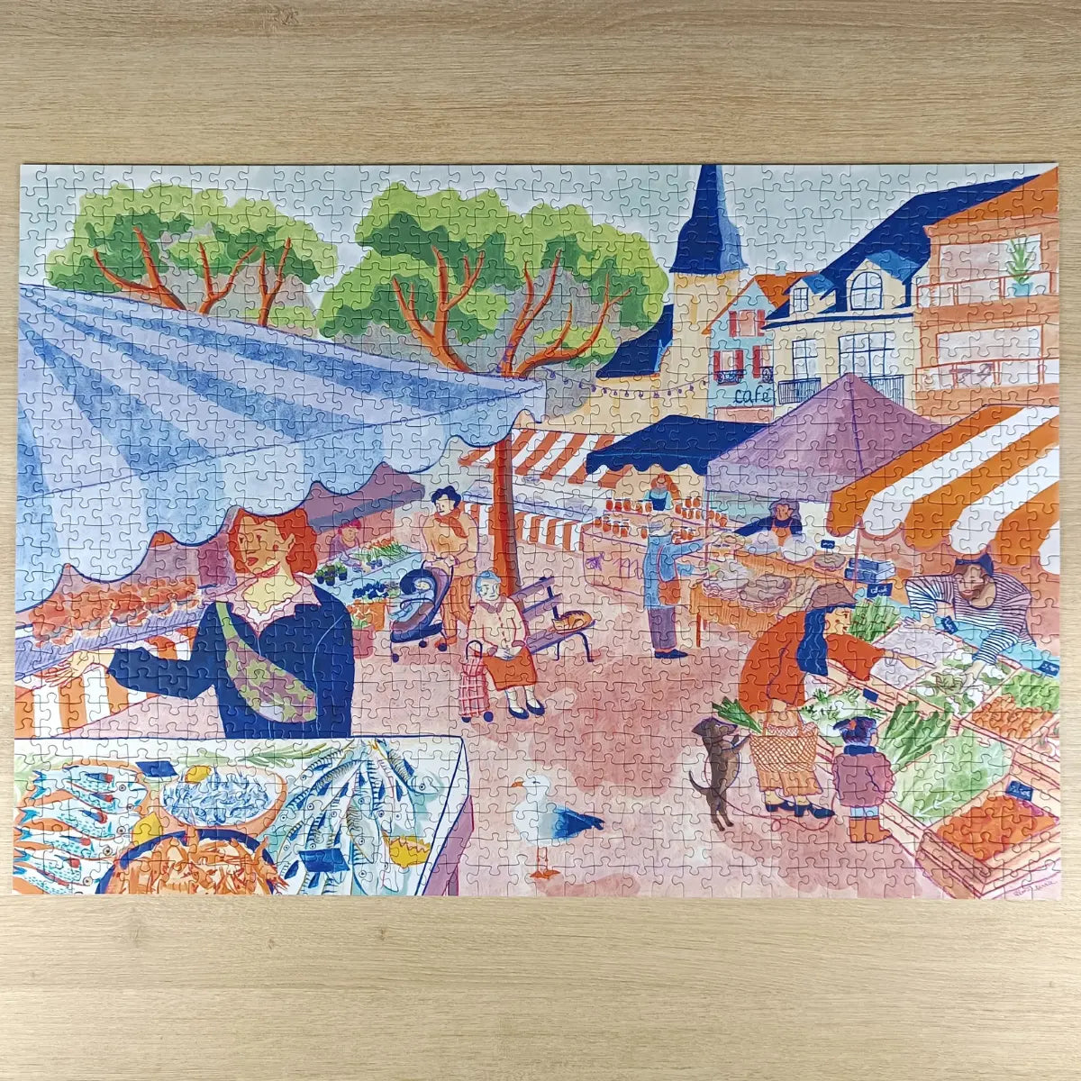 Puzzle 1000 pièces : Place du Marché
