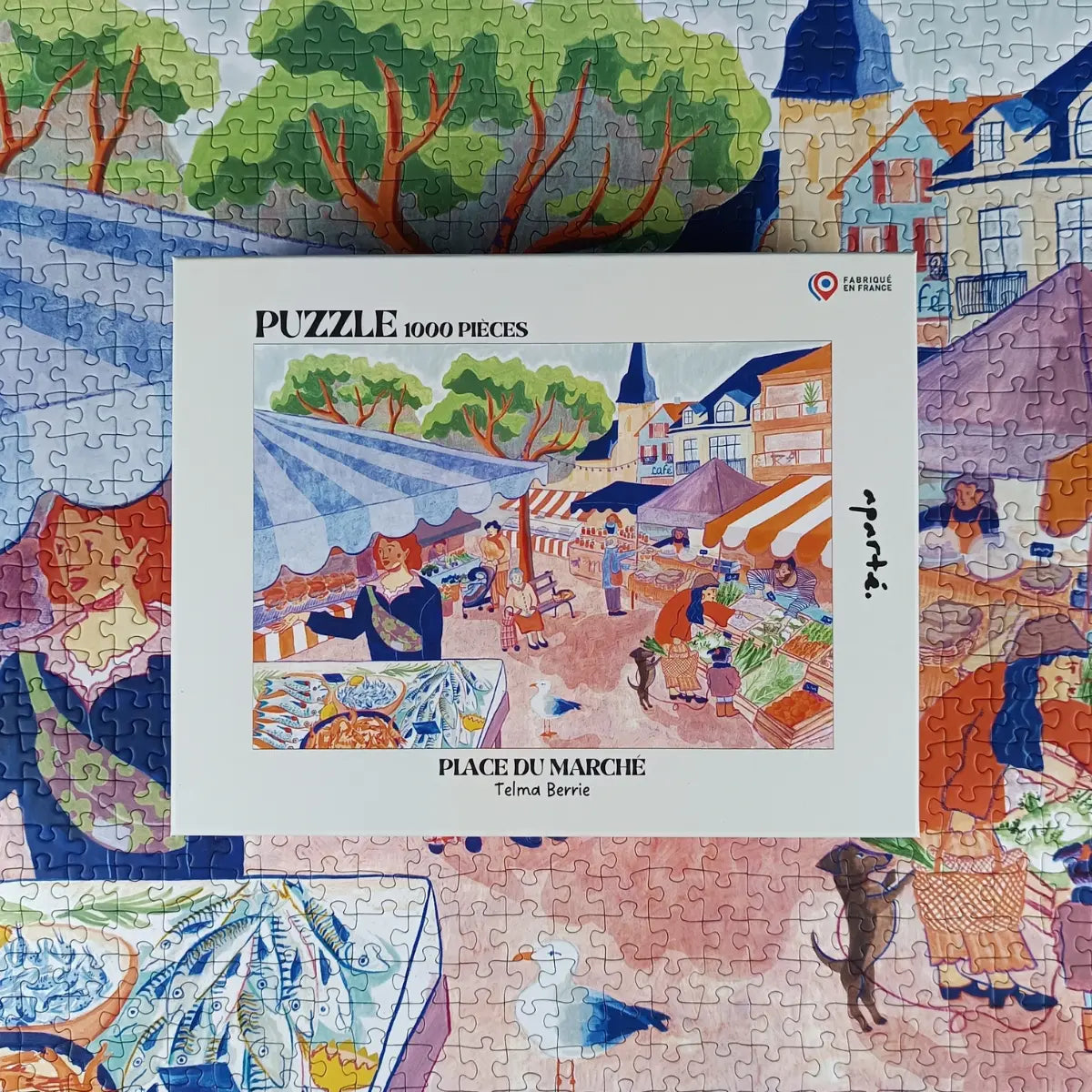 Puzzle 1000 pièces : Place du Marché