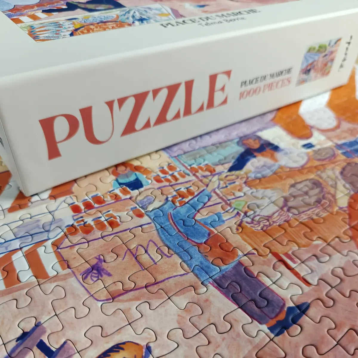 Puzzle 1000 pièces : Place du Marché