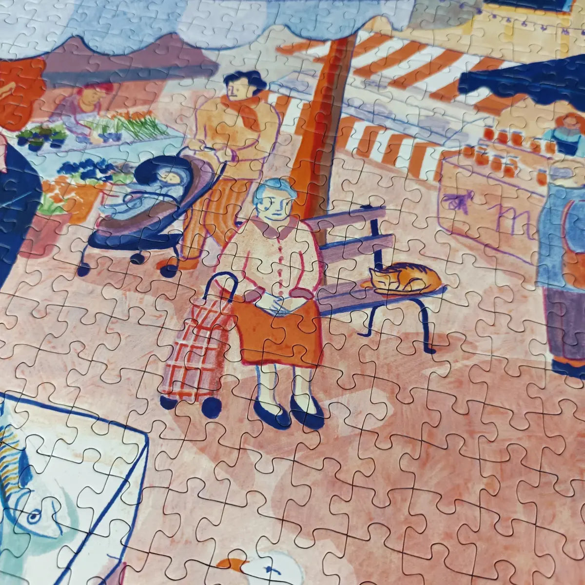 Puzzle 1000 pièces : Place du Marché