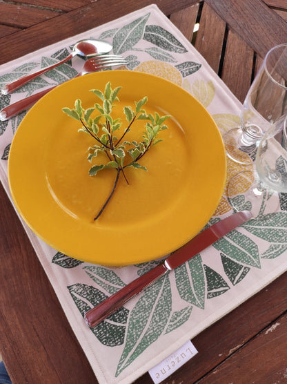 Set de table "Parfum d'agrumes".
