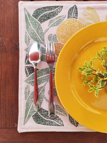 Set de table "Parfum d'agrumes".