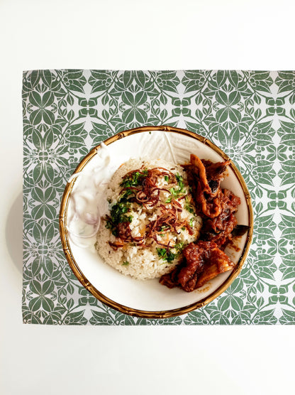 Set de table Entrelacs Vert