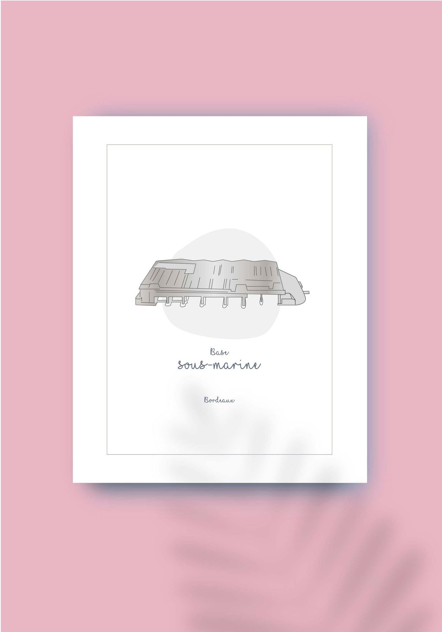 Affiche - Base sous-marine - Bordeaux