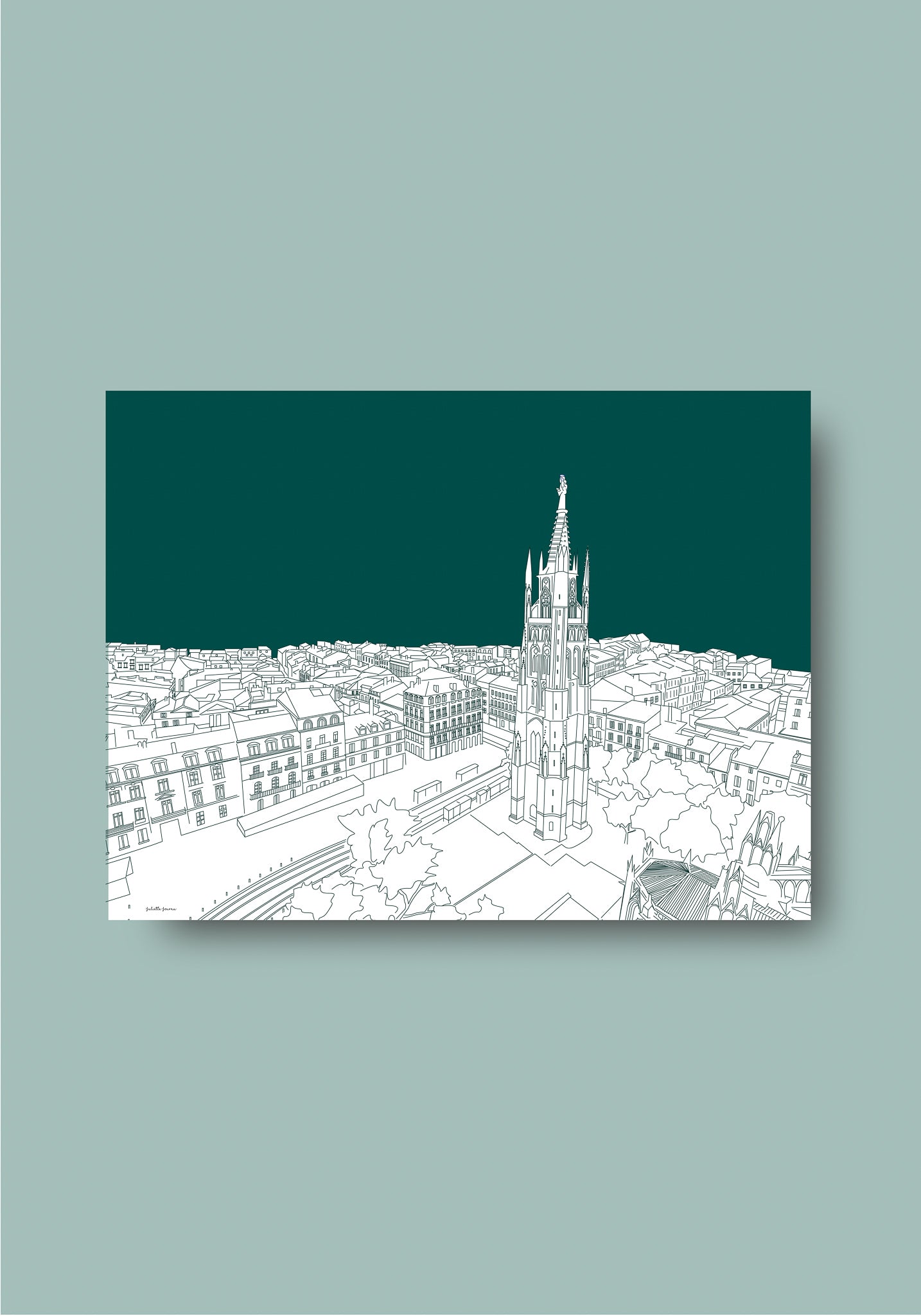 Affiche - Peyberland - vert