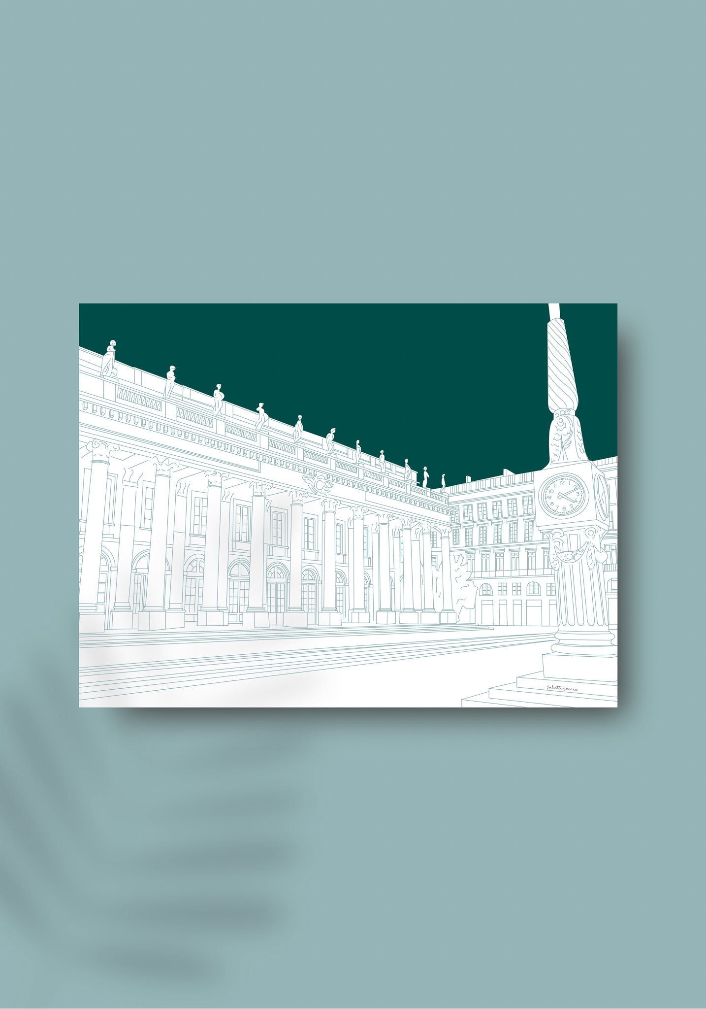 Affiche - Place de la Comédie - vert