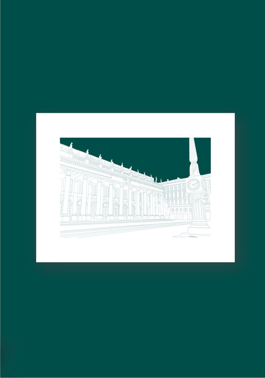 Affiche - Place de la Comédie - vert