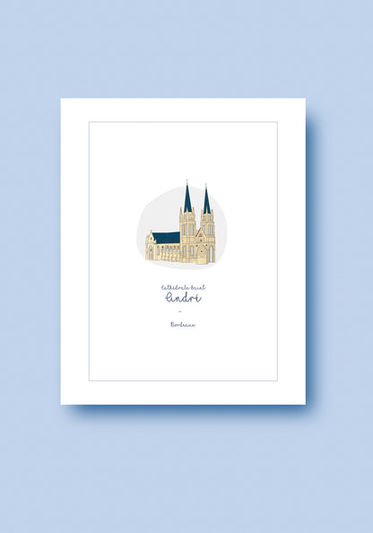 Affiche - Cathédrale Saint André - Bordeaux
