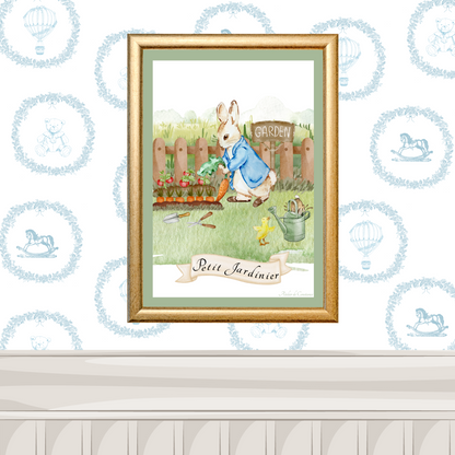 Illustration enfant univers nature – affiche jardinage