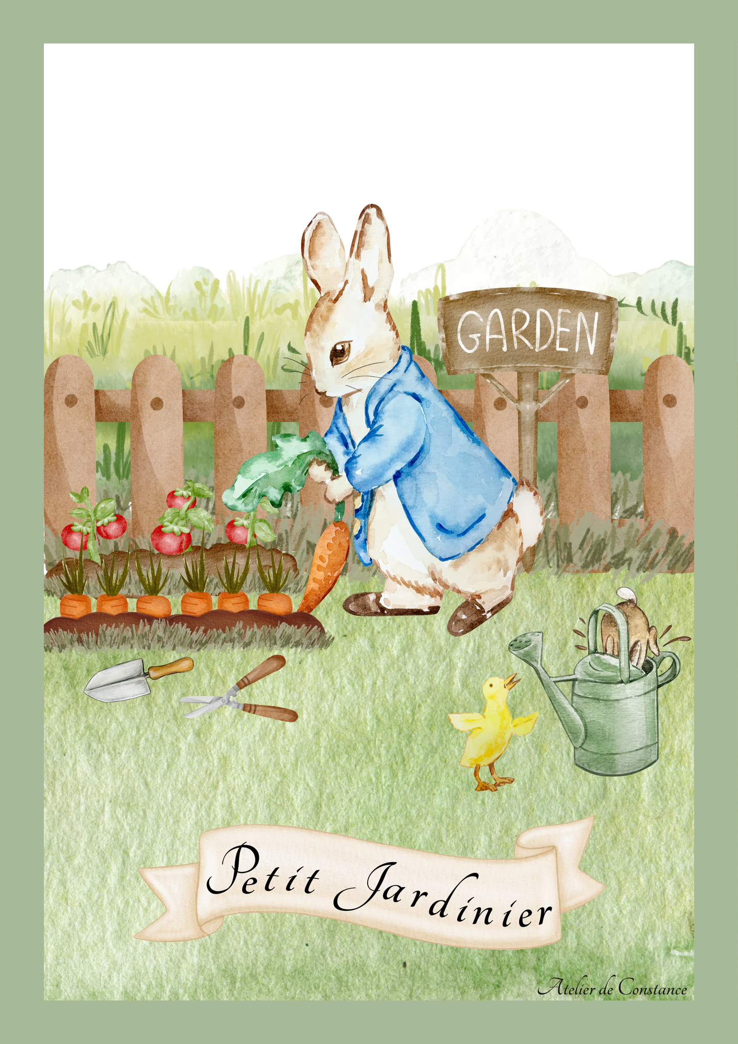 Affiche - petit jardinier