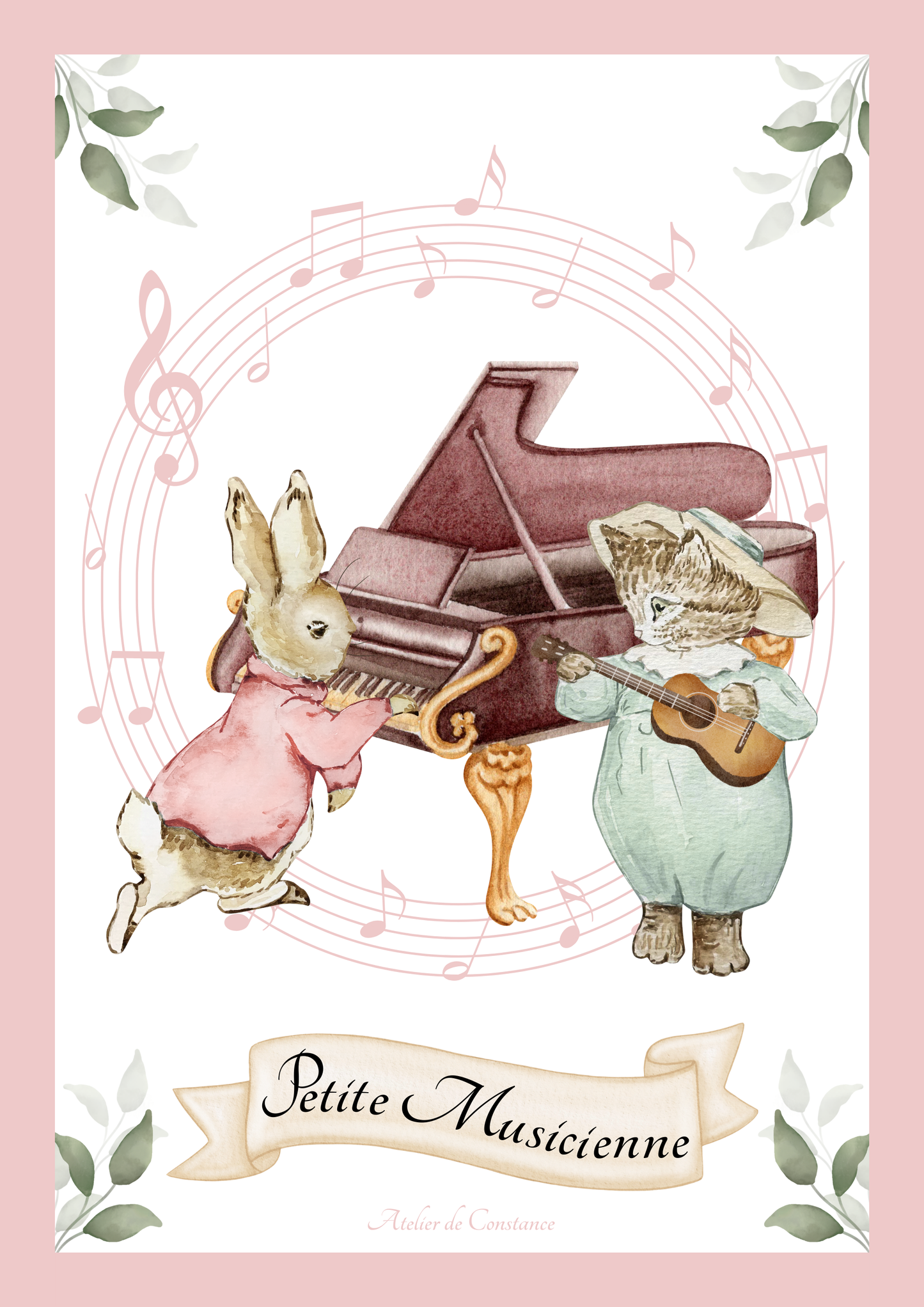 Affiche - petite musicienne