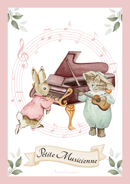 Affiche - petite musicienne