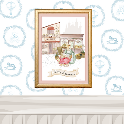 Illustration enfant thème région – décoration chambre enfant