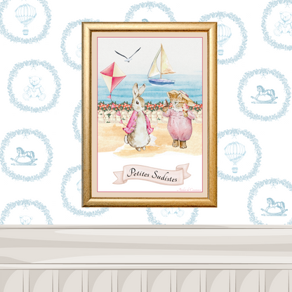 Illustration enfant univers sud – décoration chambre enfant 