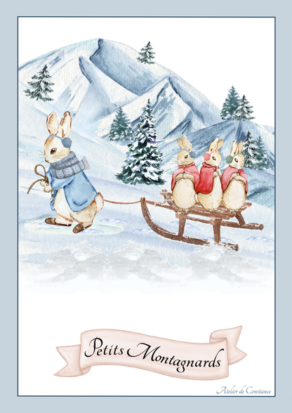 Affiche - petits montagnards