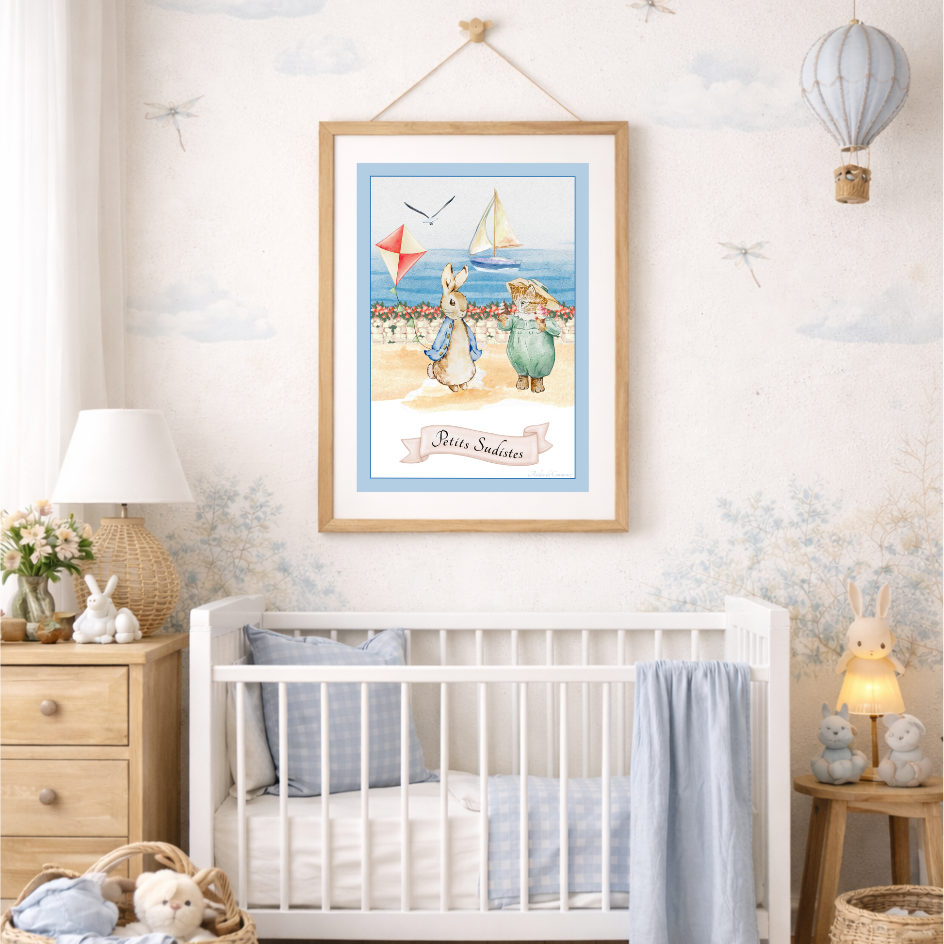 Illustration enfant thème région du sud – décoration chambre enfant