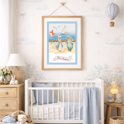 Illustration enfant thème région du sud – décoration chambre enfant