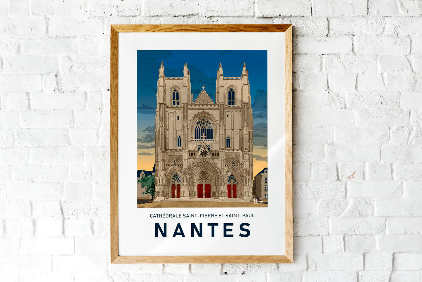 Affiche de Nantes - Cathédrale St Pierre et St Paul