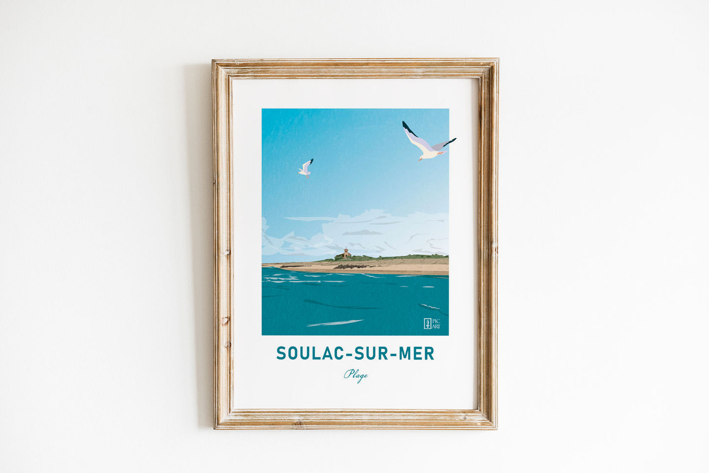 Affiche Soulac-sur-Mer Plage