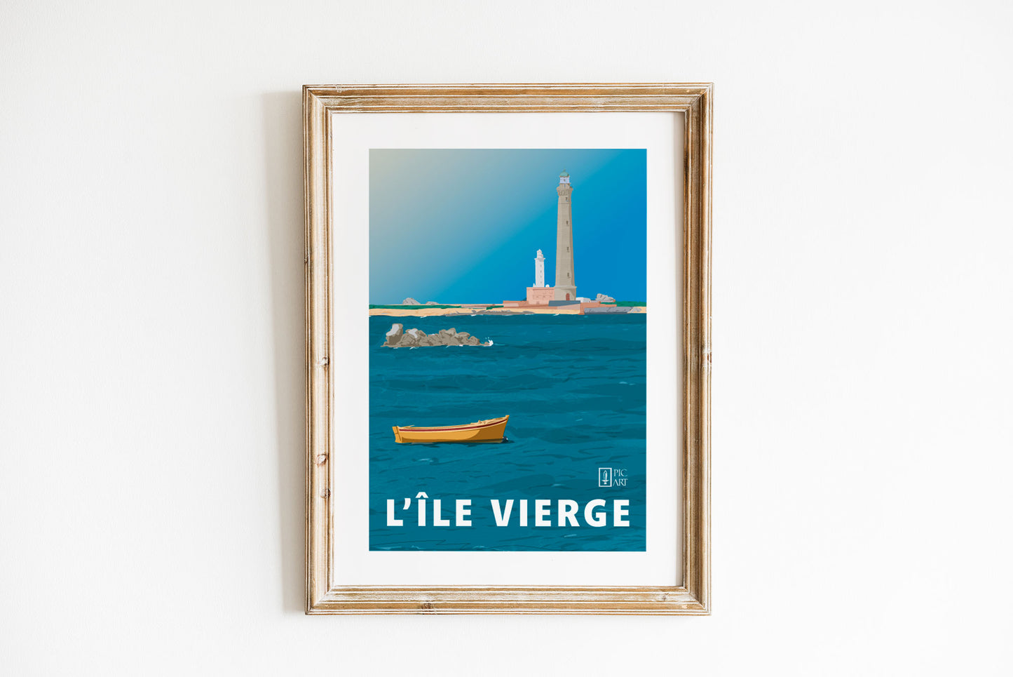 Affiche de l'île Vierge