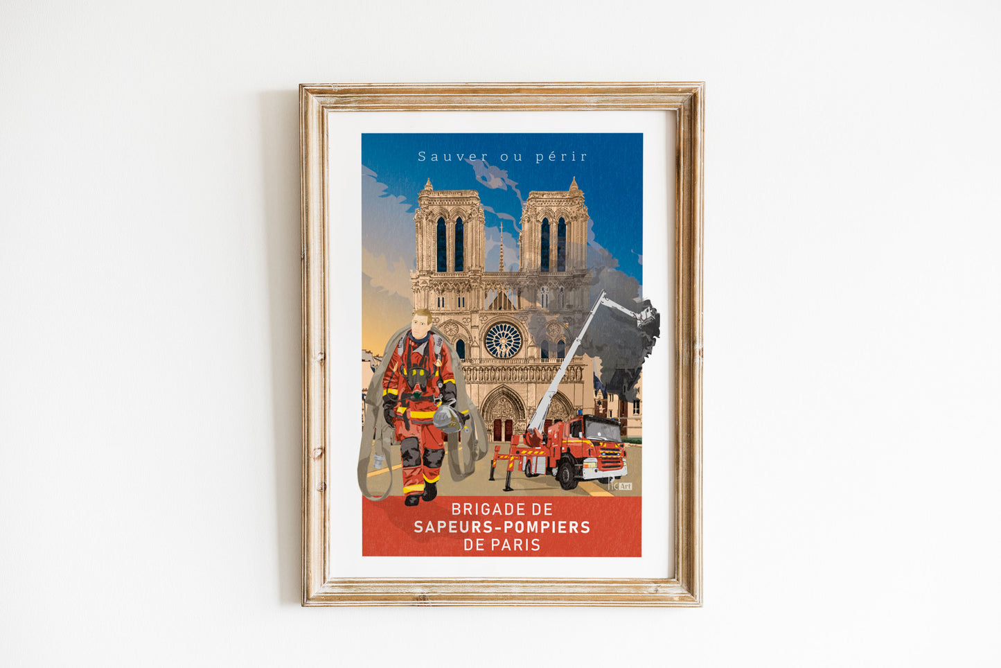 Affiche des Pompiers de Paris