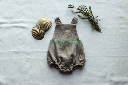 Barboteuse beige laine