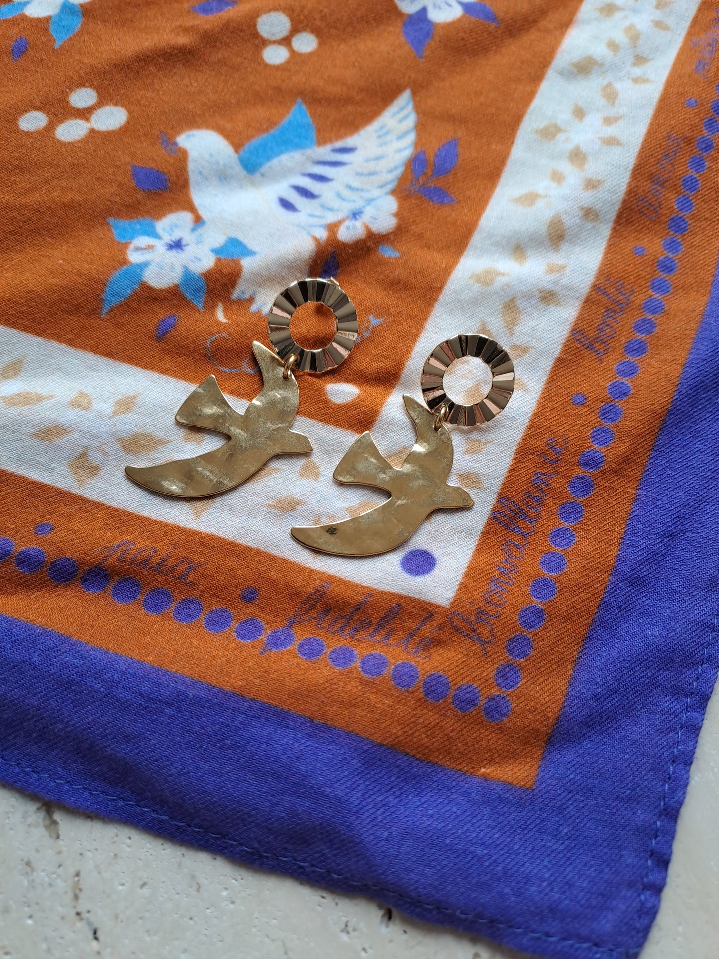 Boucles d'oreilles Alouette