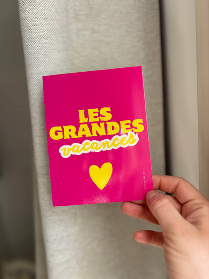 Les grandes vacances - carte