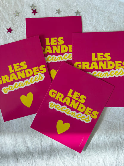 Les grandes vacances - carte