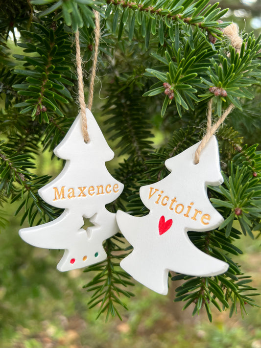 Sapin en argile personnalisable 