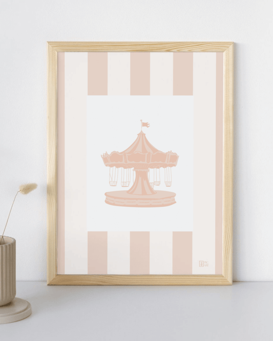 Carrousel - Carte illustrée douceur