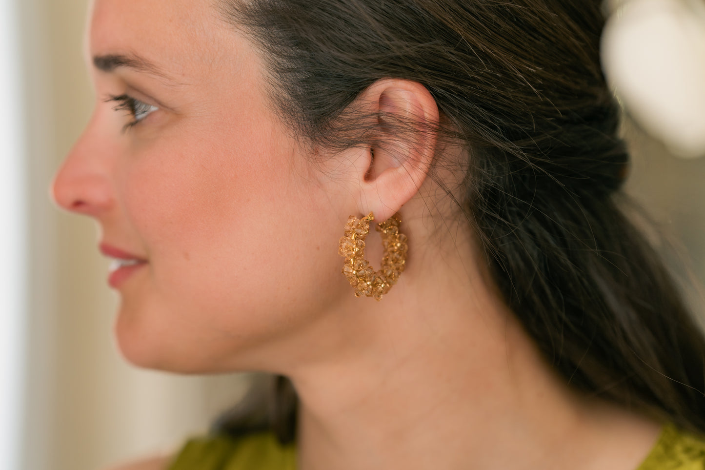 Boucles d'oreilles dorée de Clarance Bijoux 