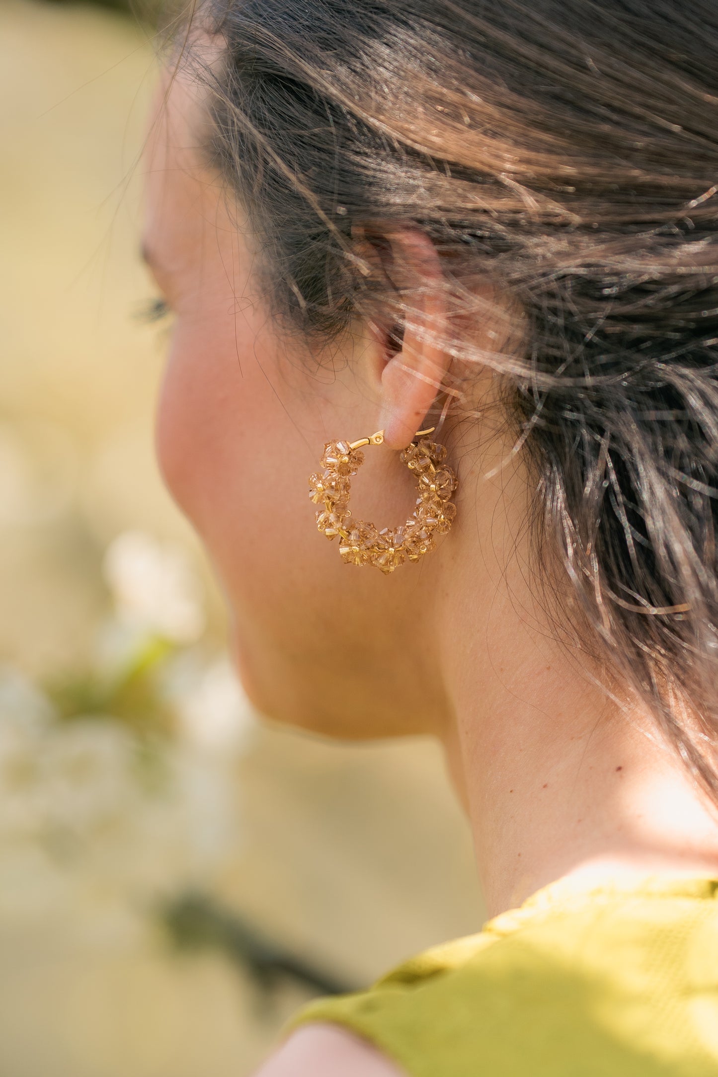 Boucles d'oreilles dorée de Clarance Bijoux