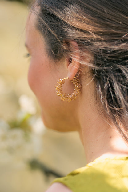 Boucles d'oreilles dorée de Clarance Bijoux