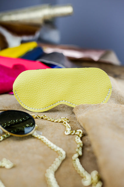 Etui à lunettes - Gris et Jaune