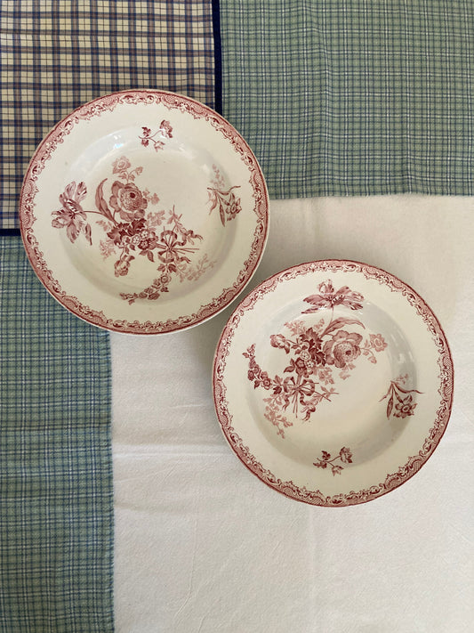 Fontanges - 2 Assiettes Creuses