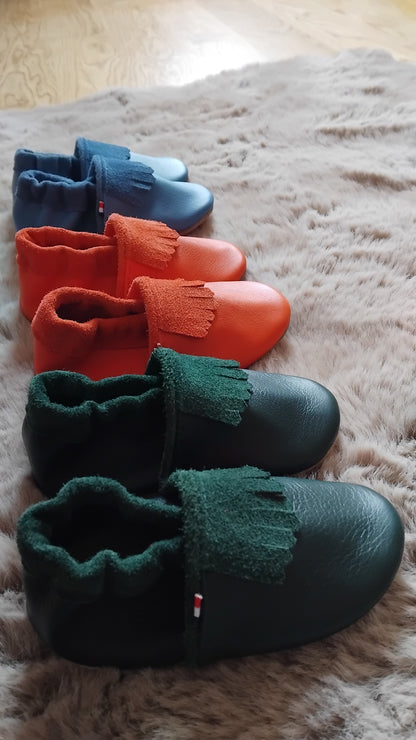 Chaussons souples en cuir golf - 16 au 35