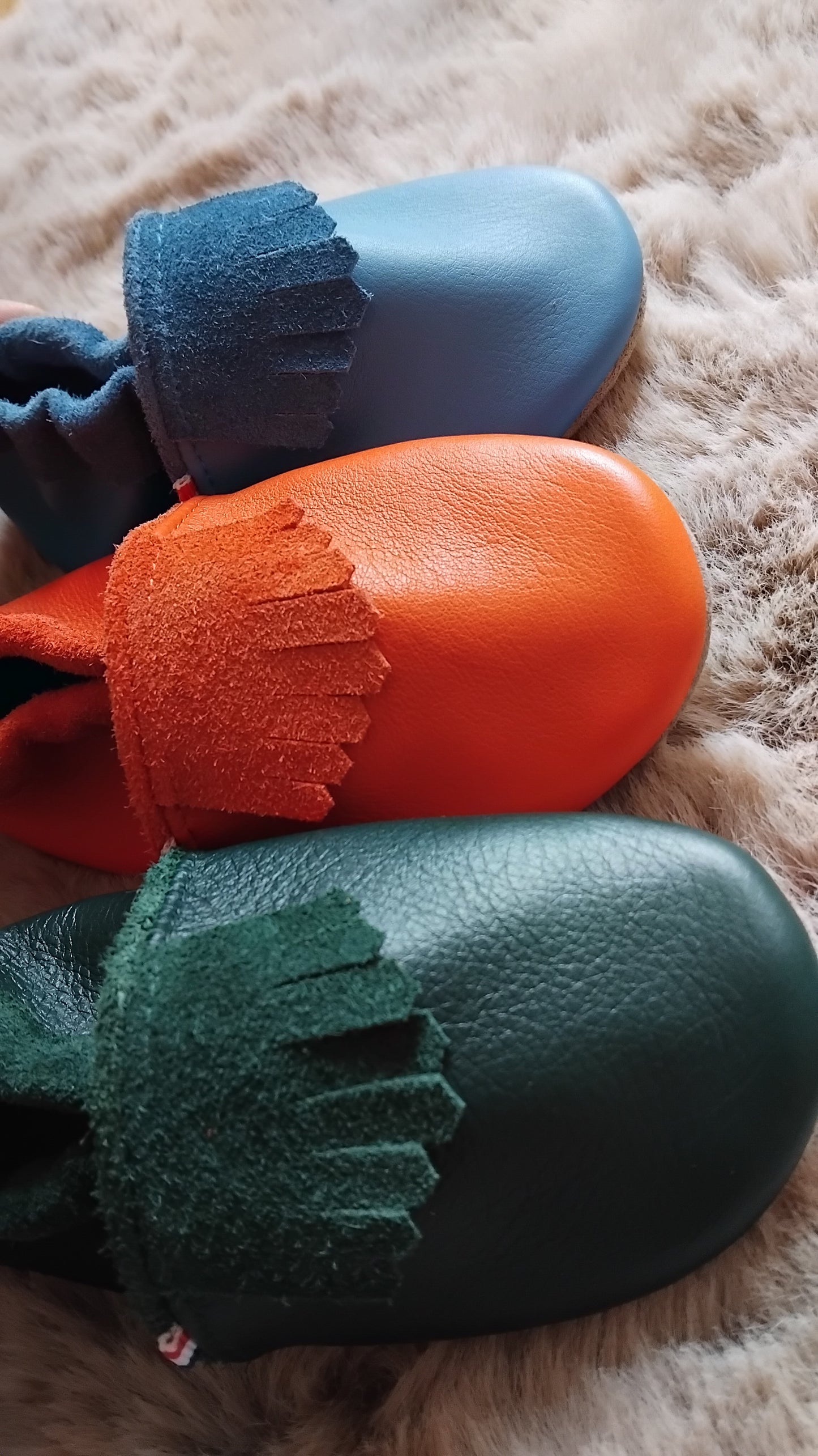 Chaussons souples en cuir golf - 16 au 35