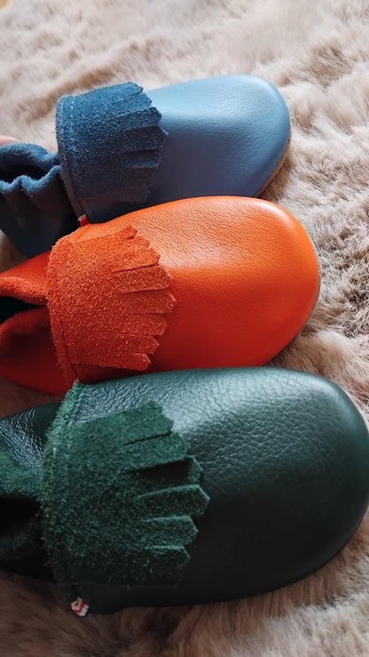 Chaussons souples en cuir golf - 16 au 35