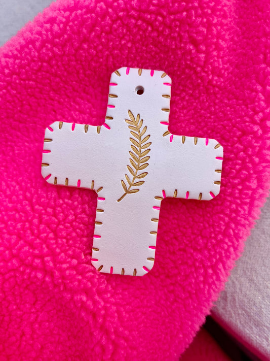Croix personnalisée en argile 