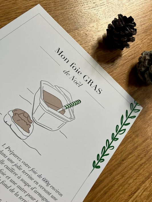Affichette - Mon foie gras de Noël