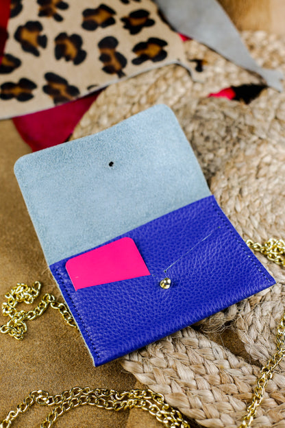 Portefeuille - Bleu Cobalt