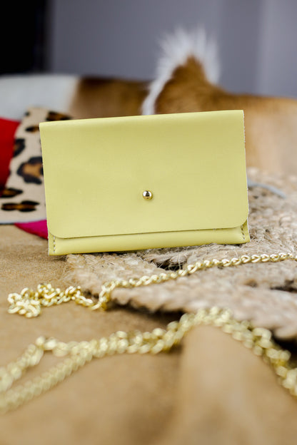 Portefeuille - Jaune Pastel