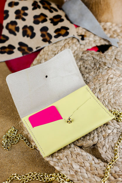 Portefeuille - Jaune Pastel