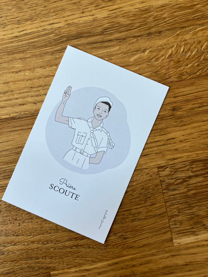Image - Prière scout - garçon brun