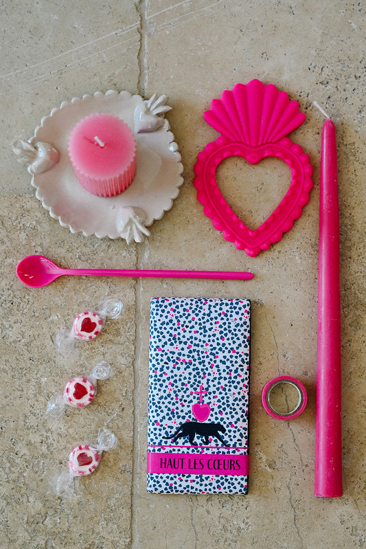 chocolat noir design léopard cœur sacré missio cadeau original