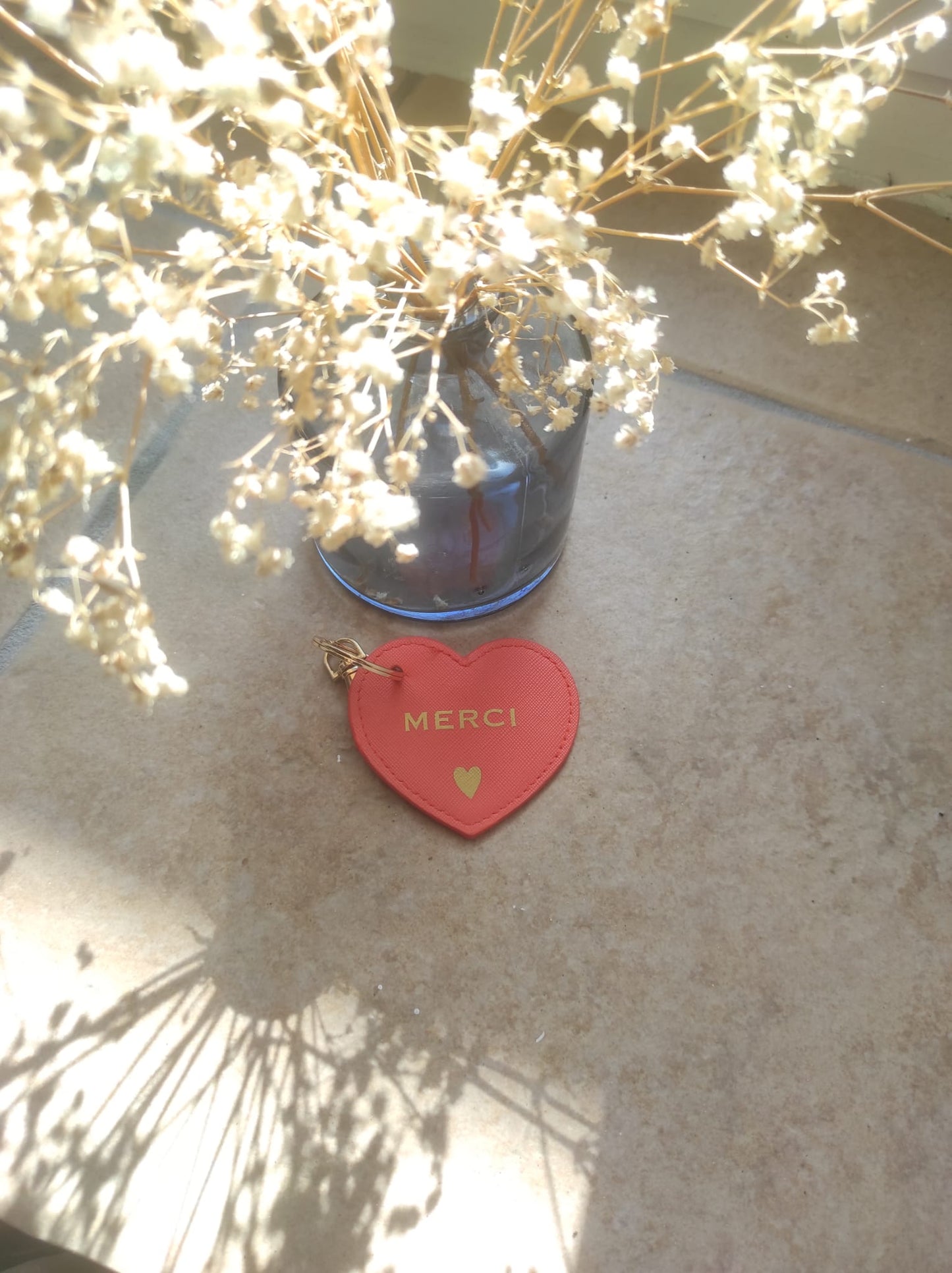 Porte clé coeur personnalisé