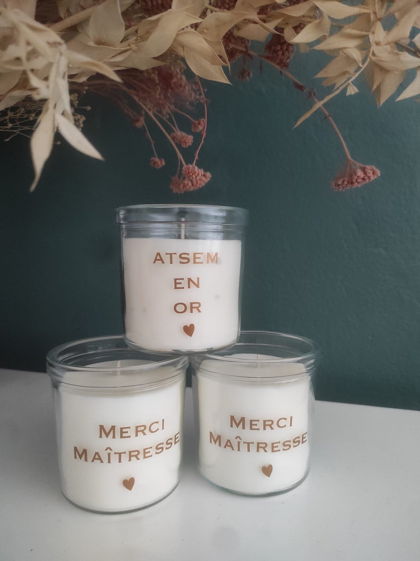 Bougie personnalisée